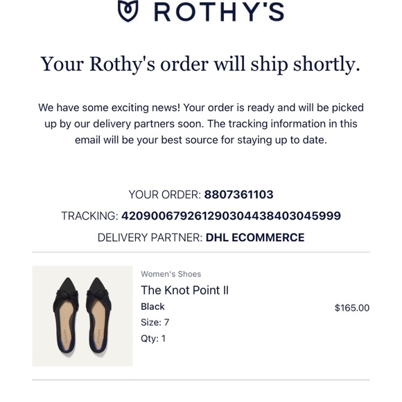 Rothy’s The Knot Point II Sz 7 - Picture 3 of 3